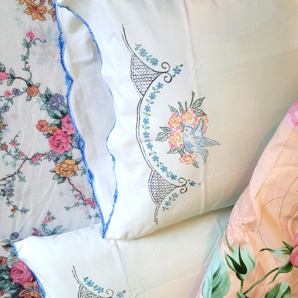 VINTAGE Full/Double Sz 5pc Bedding Curation - Picture 9 of 16